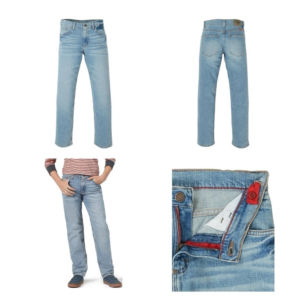 Wrangler FIVE STAR Premium Adjust to Fit 5 Pocket Taper Fit Jeans